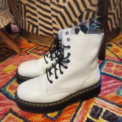 Dr Martens Jadon Boots White Size 9, 10