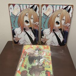 Chainsaw man Metal Posters 