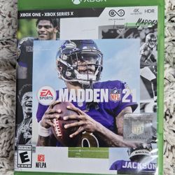 Madden NFL 21- X-Box One/X-Box Series X Lamar Jackson (Like New)