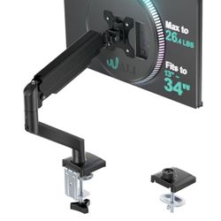 New Single Monitor Mount for 13-34 inch Screens, Adjustable Gas Spring Single Monitors Arm