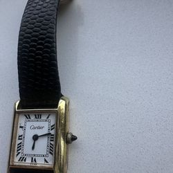  Cartier Vintage Tank Watch – Gold Plated 18K