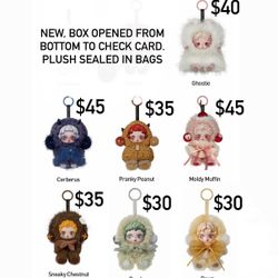 NEW POPNOW Pop Mart SKULLPANDA L'impressionnisme You Found Me! Vinyl Face Pendant Plush Doll Toy