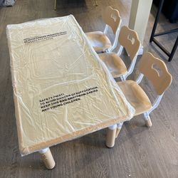 Large kids Toddler Table and Chair Set, Graffiti Desktop, Height-Adjustable  Age 2-10, one table 3 Chairs