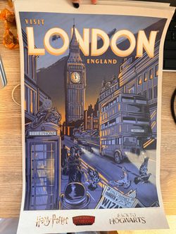 Harry Potter Visit London Hogwarts Express Poster