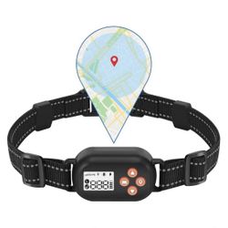 GPS Wireless Dog Fence, Pet Electric Containment System, IPX6 Waterproof/Rechargeable Collar, Beep/Vibration/Shock Correction Mode, for Dogs Over 10 L