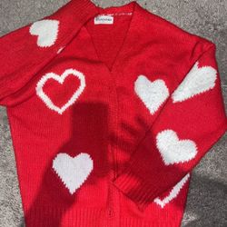 Red cardigan 