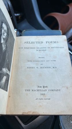 Selected Poems by Henry W. Boynton 1915