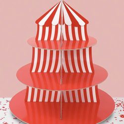 circus carnival cupcake tower 