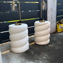 Urban Outfitter End Tables And Lamps