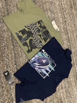 2 New Adidas Shirts Boys Size 18/20