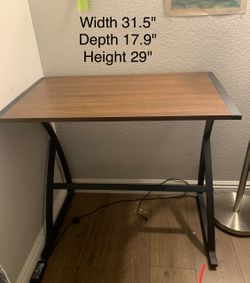 Writing Desk And Floor Lamp