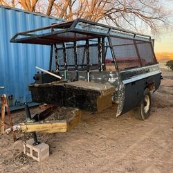Truck Bed Trailer with Rack &  Toolbox-$1000