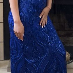 ❤️PROM DRESS - BEAUTIFUL USED ONCE Like NEW  PROM DRESS Size 7-8 OBO