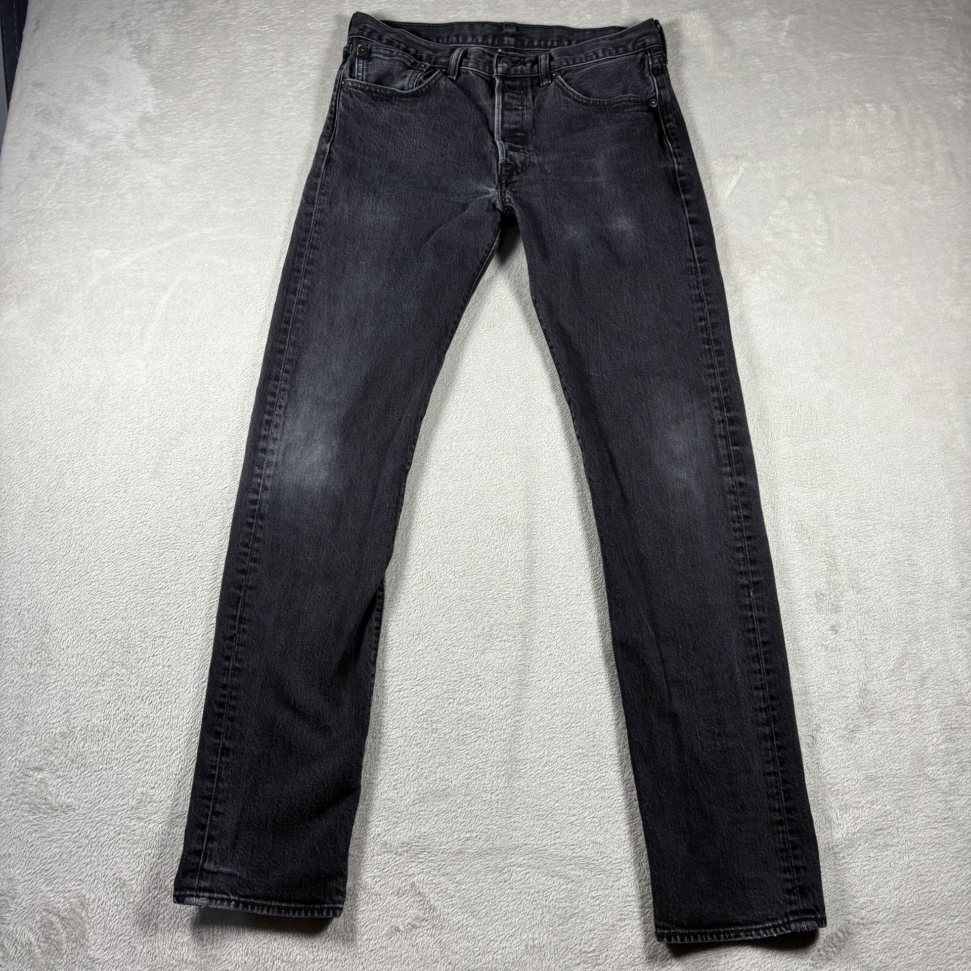Vintage levis 501 Men’s Size 30x32 Black Faded 90s USA Distressed #3499