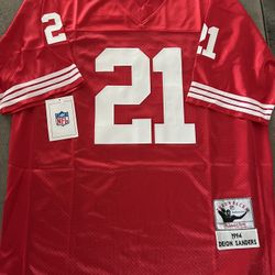 49ers Dion Sanders Throwback Jersey 