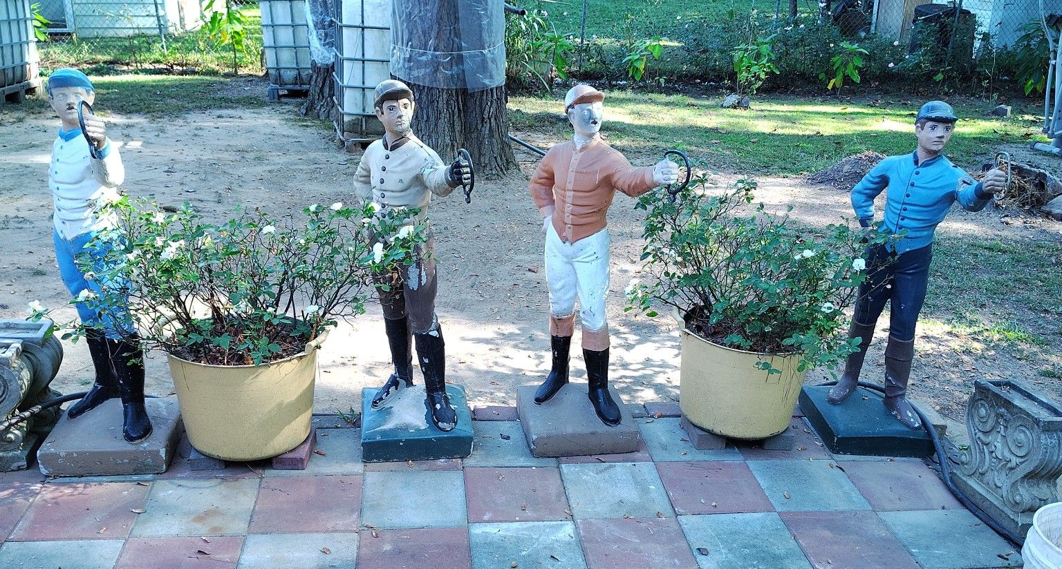 Painted Cast Iron Jockeys