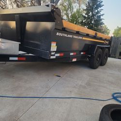 Lightly Used Dump Trailer 14k 14 Foot Hydraulic Dump