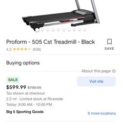 Pro Form Treadmill