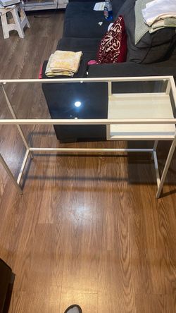 Glass desk