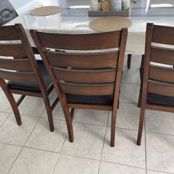 Dining Table Solid Wood 9 Piece Set.