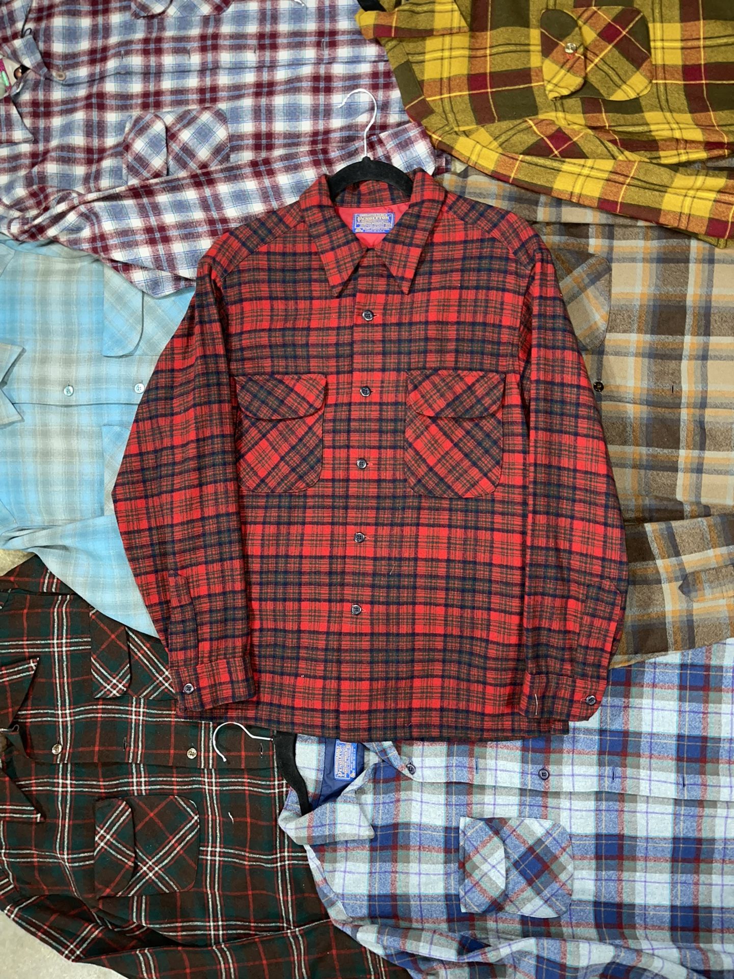 Vintage 1960s 1970s Pendleton Flannels Lxl Ben Davis Levis 501 Dickies
