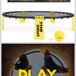 Spikeball Game Set Roundnet Kit with Ball Net Bag for Backyard Beach Camping