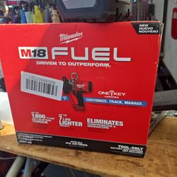 New Milwakee 1 Inch  Impact  One Key