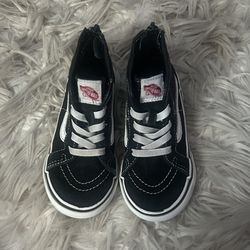 Kids Black High-Top vans size 7.5
