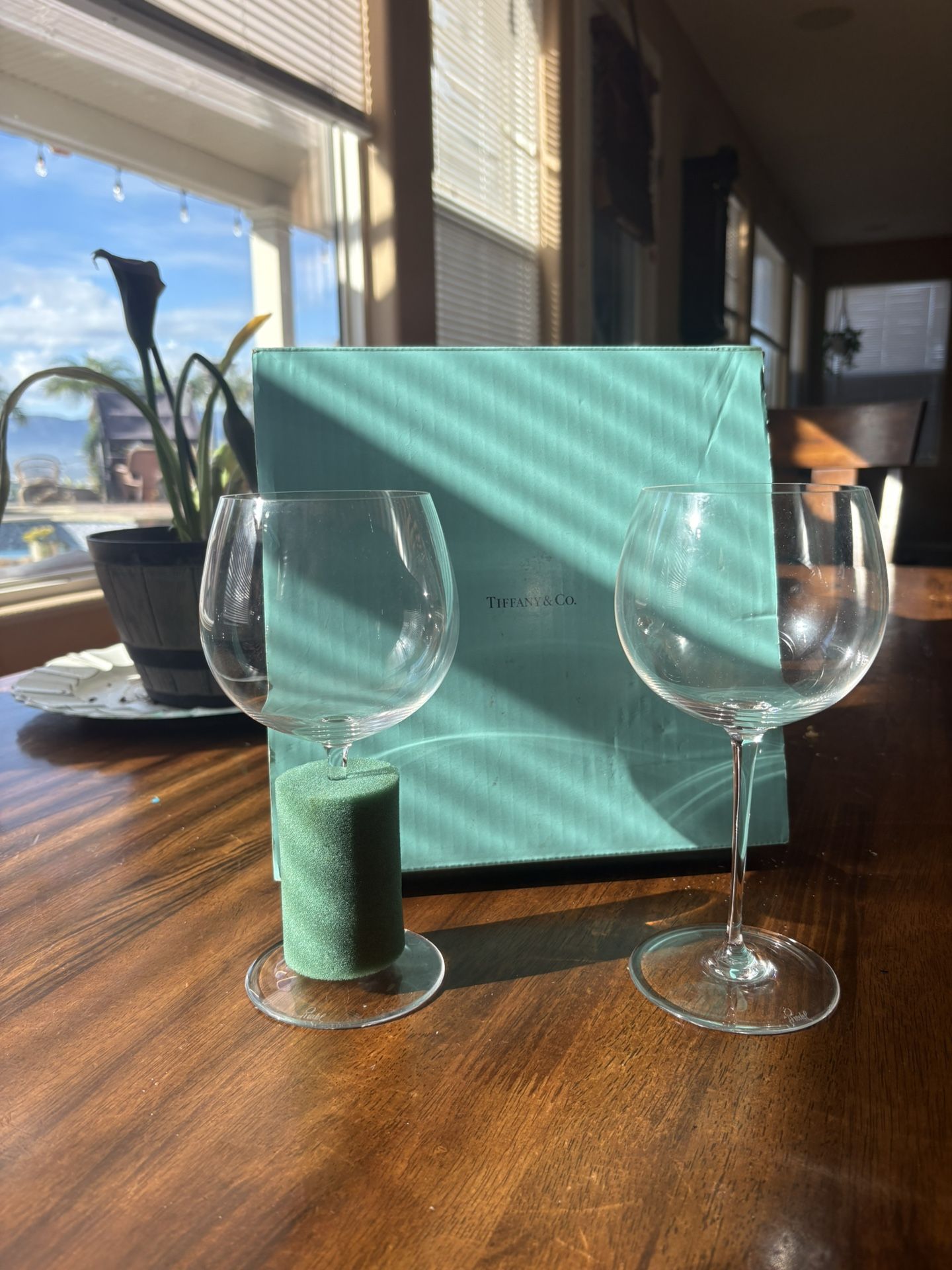 Tiffany & Co Wine Glasses Set Of 2