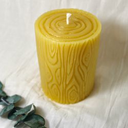 Tree Beeswax Candle Pillar 