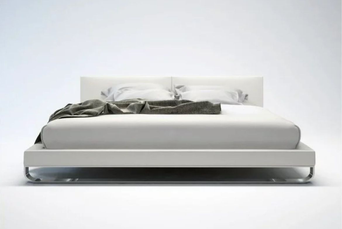 King Size white Modloft Chelsea Modern Bed
