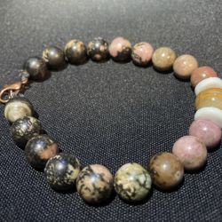 Line Rhodonite bracelet genuine stone