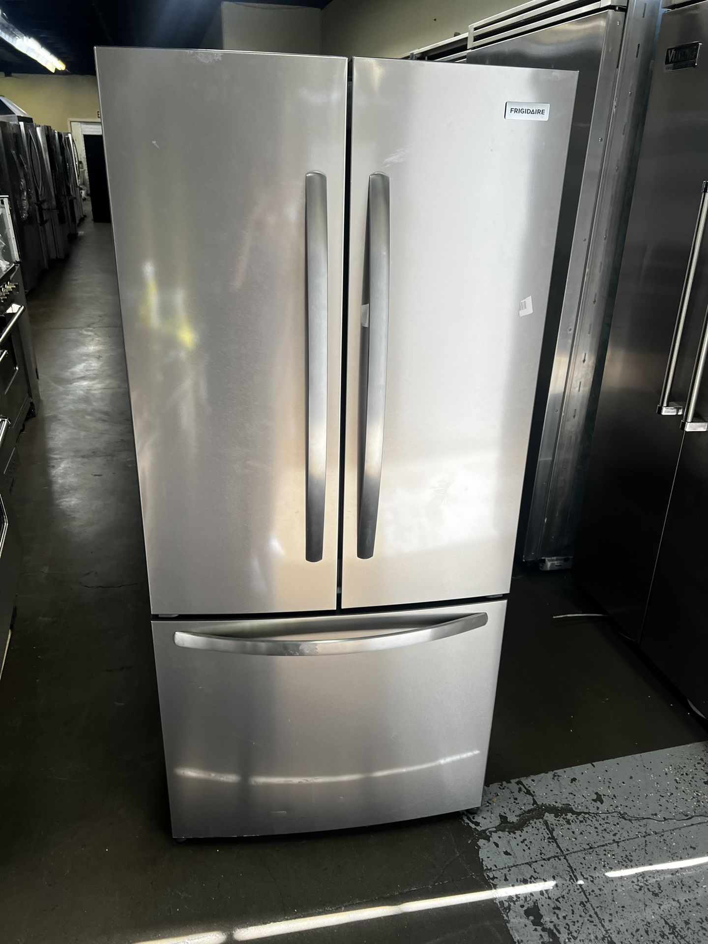 New Open Box Frigidaire French Style Stainless Steel Refrigerator 31.5Width