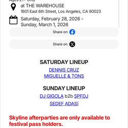 Skyline Saturday After party 