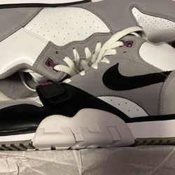 Air Trainers 1 Grey White And Purple (size 13)