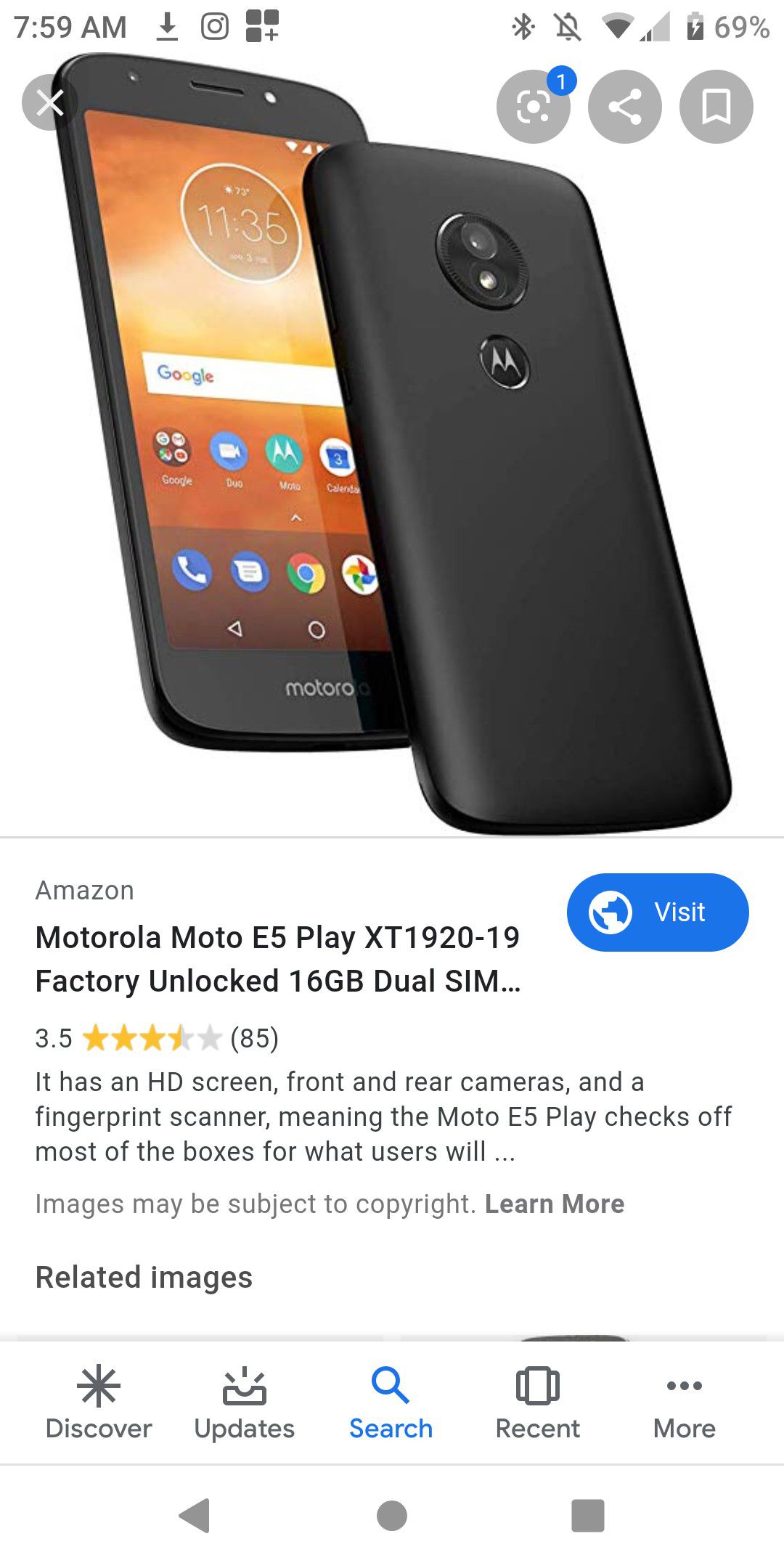 Motorola Moto E5 Play (MetroPCS)