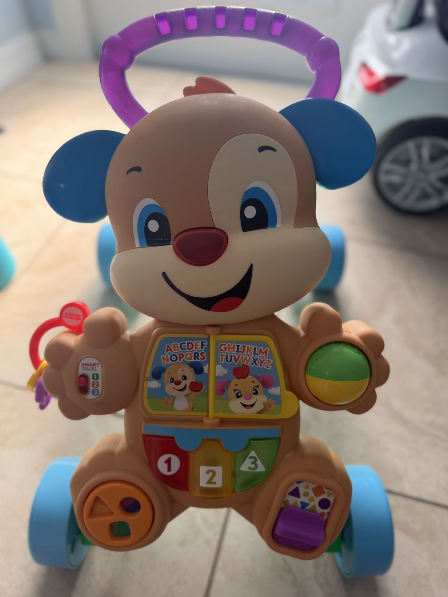 Fisher-Price Baby Toy Laugh & Learn Smart Stages Sis Walker with Educational Music Lights & Activities for Infants Ages 6+ Months