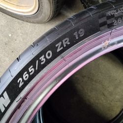 Semi New Pair Of 265/30ZR19 (93Y) Michelin Pilot Sport 4S Just$500 Both Free Installation Only At GM Bros Garage In S El Monte Ca 