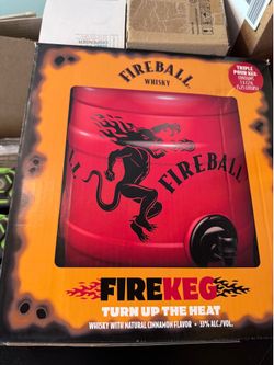 NEW Fireball FireKeg 5.25L Triple Pour Keg – Factory Sealed 🔥