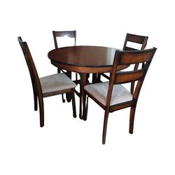 Solid Wood 4 Chair Dining Table