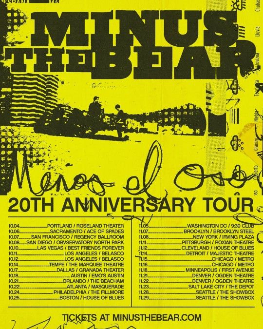 Minus The Bear @ The Belasco  Sunday, October 12