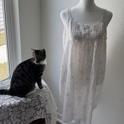American Vintage Women's White and Pink Dress（26）11