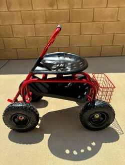 Husky Steel Garden Cart with Steering