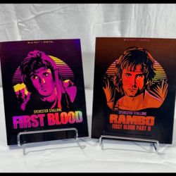 RAMBO First Blood 1 and 2 Retro Edition Blu Ray