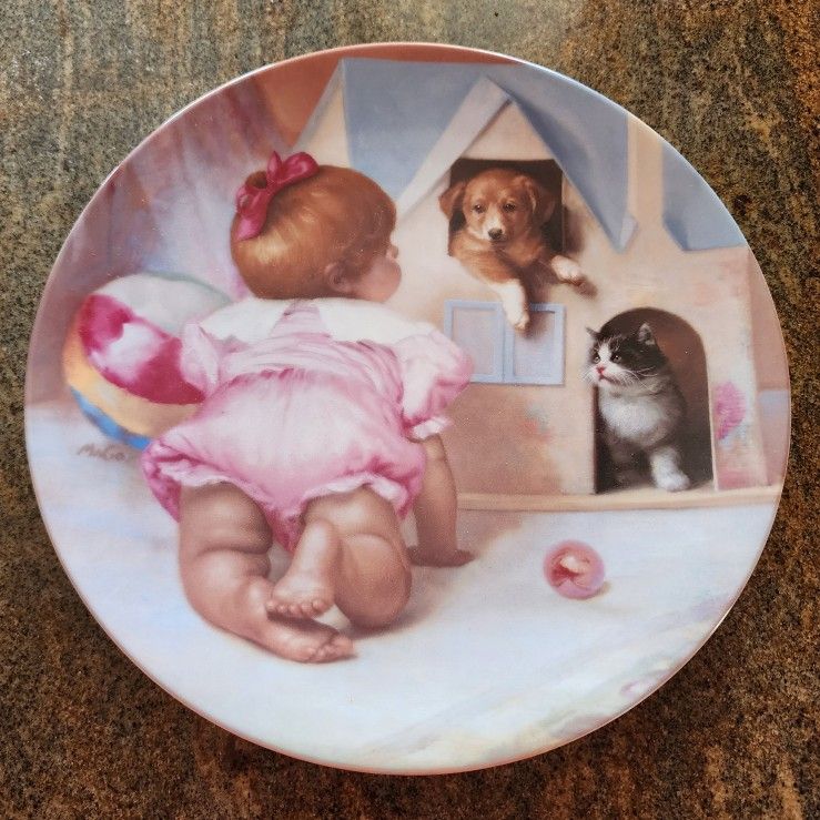 "Anyone Home" Knowles China Plate - 1990