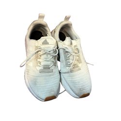 Adidas Women’s Size 9 Athletic Sneakers – White Running Shoes – Lace Up – Pre-Owned