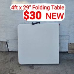 Tables Folding 4fts. New Never Use 