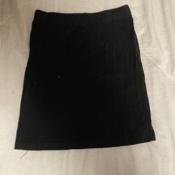 SHEIN Girls Elastic Waist Black Skirt Size 10Y