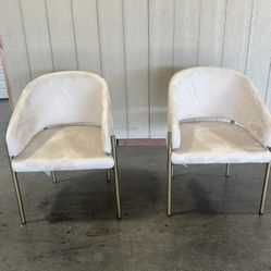 Rove Concepts Solana Dining Chairs – Set Venice Vegan Suede | Beige