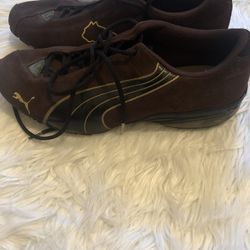 Brown And Gold Size 10.5 Men Pumas